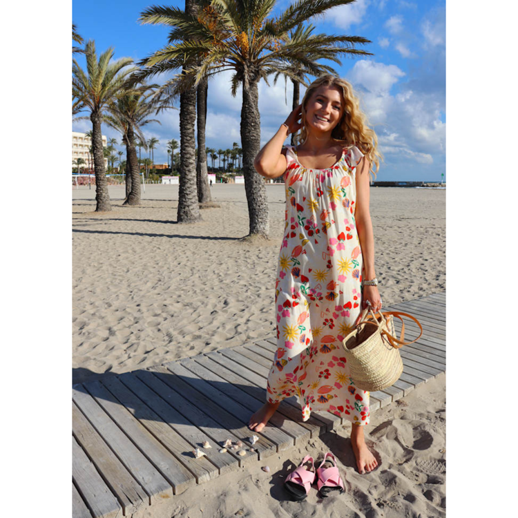 Hilma kjole - Ivory summer