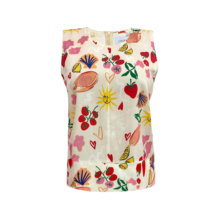 Hilma top - Ivory summer