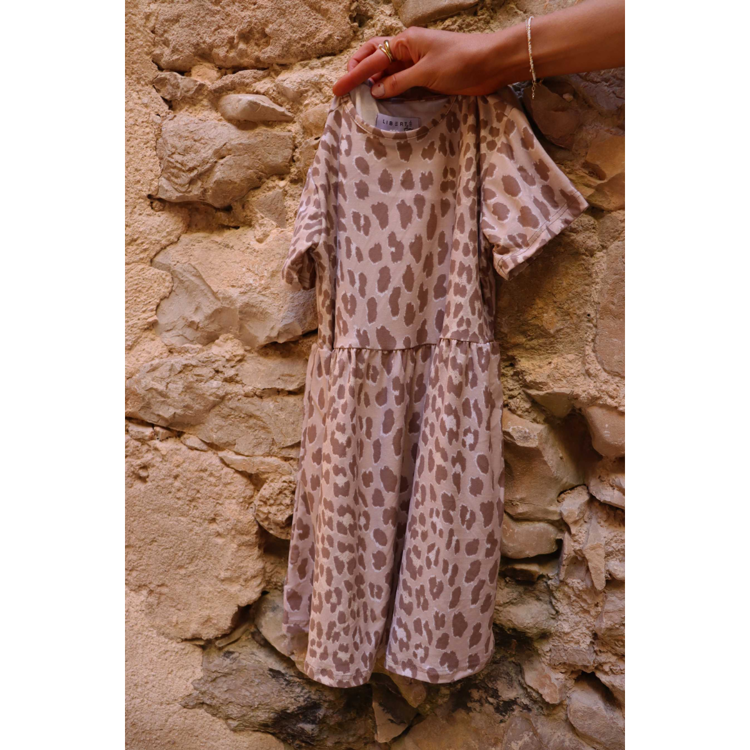 Alma babydoll kjole - Desert lux leo