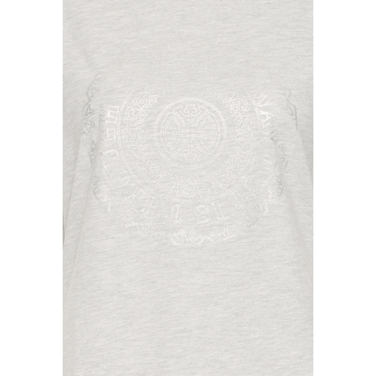 Frjasmine t-shirt - Light grey melange art