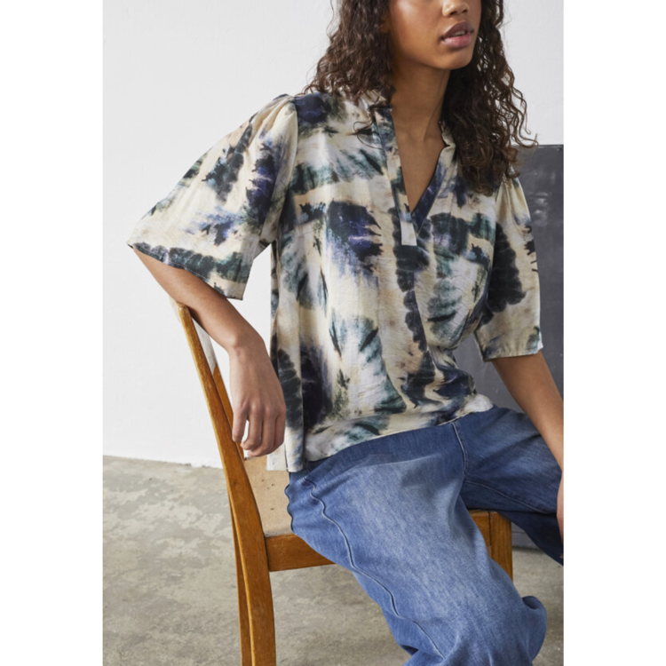 Love1296 kortærmet bluse - Multi