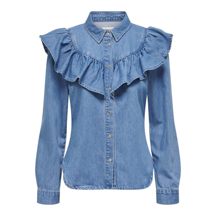 Onlindigo skjorte - Medium blue denim