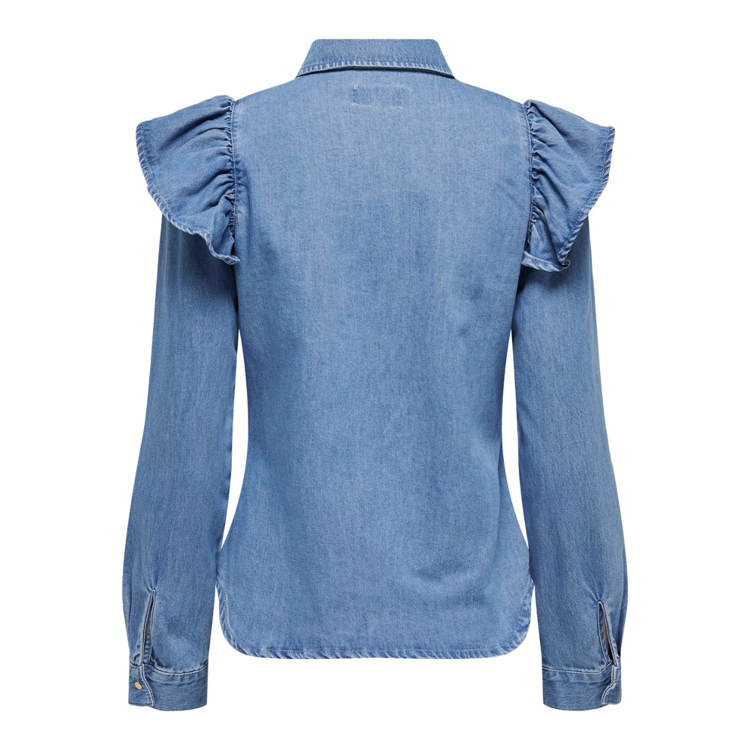 Onlindigo skjorte - Medium blue denim