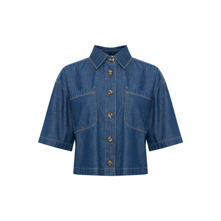 Kaluise skjorte - Dark blue chambray