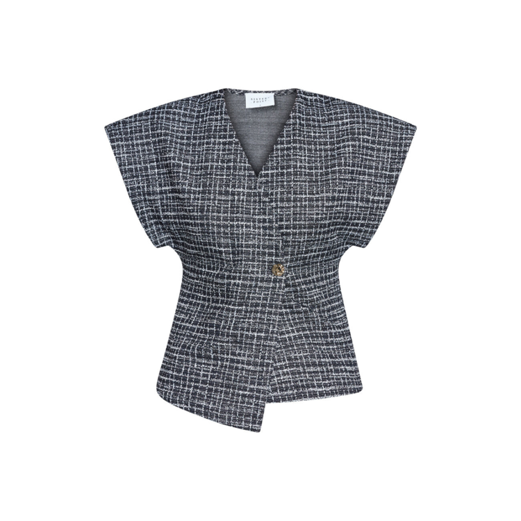 Evela vest - Black check