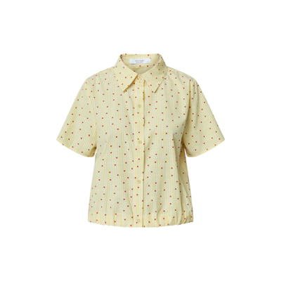 Gufo bluse - Yellow/cream