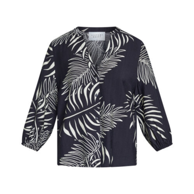 Viaba skjorte - Black leaf