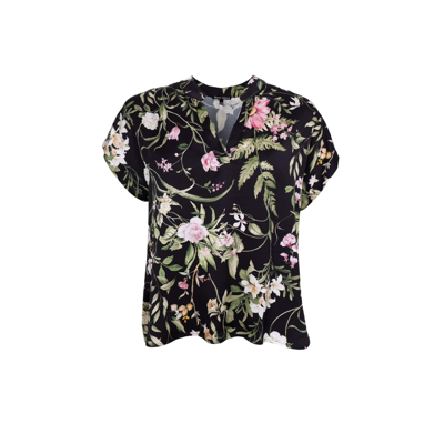Bczennia bluse - Black flower