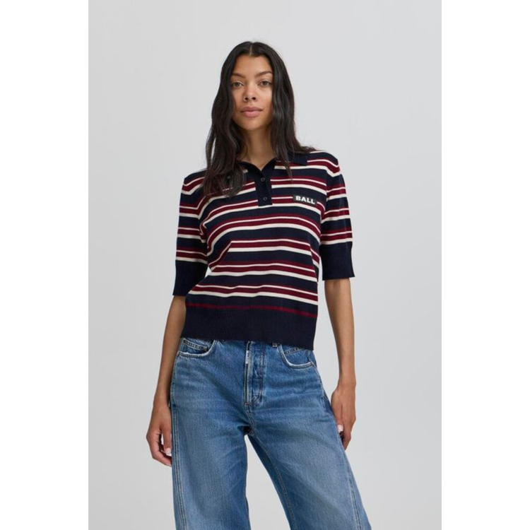 Bamarietta kortærmet strik polo - Sky captain