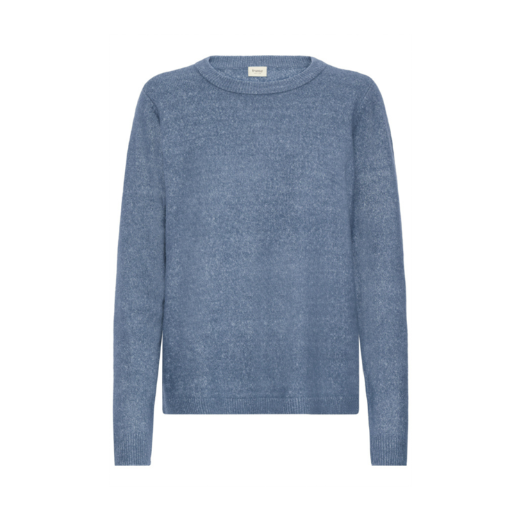 Frellis strikbluse - Bering sea melange