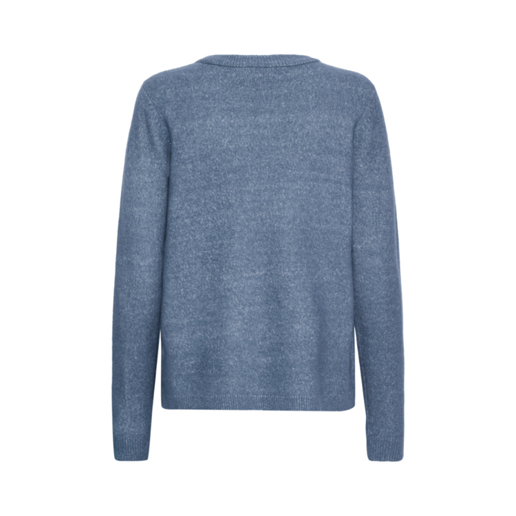 Frellis strikbluse - Bering sea melange