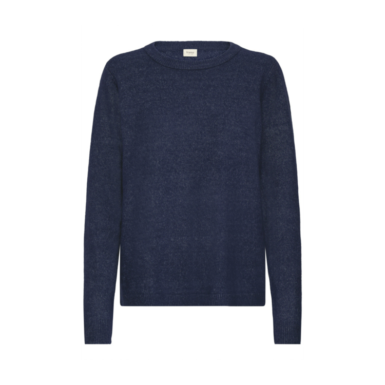 Frellis strikbluse - Night sky melange