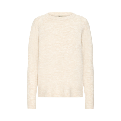 Frellis strikbluse - Limestone melange