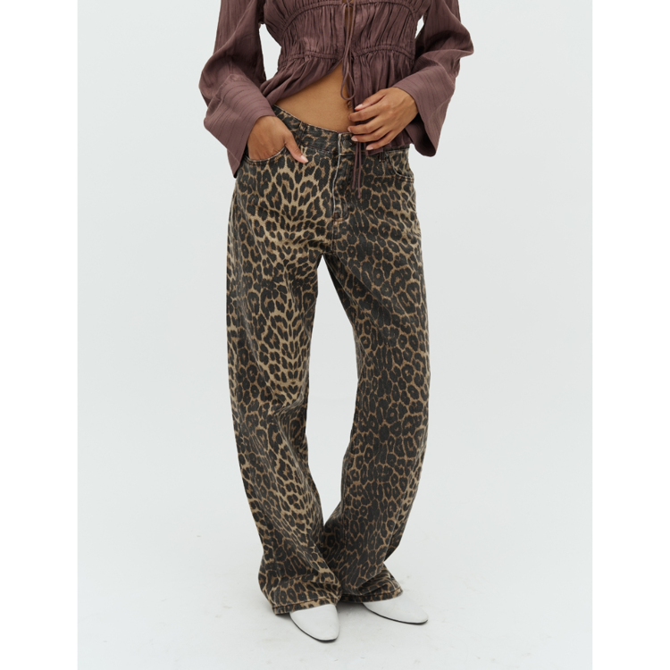Cadian-m jeans - Leopard mist