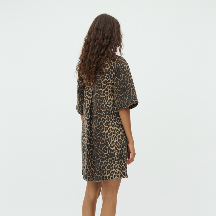 Mira-m kjole - Leopard mist