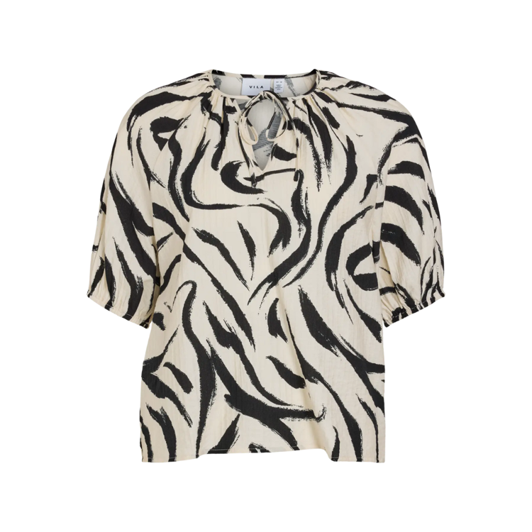 Viclo v-hals top - Birch/marble swirl