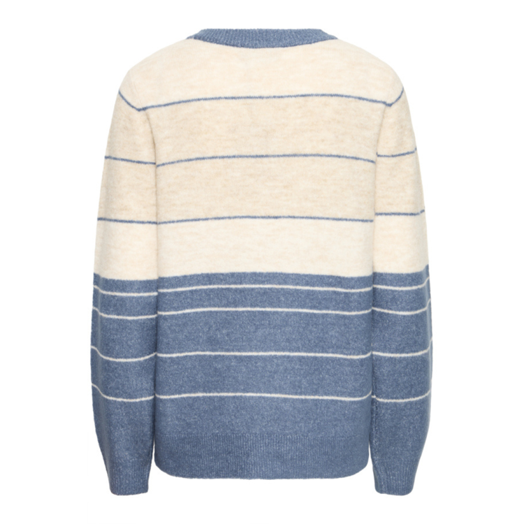 Frellis strikbluse - Bering sea melange