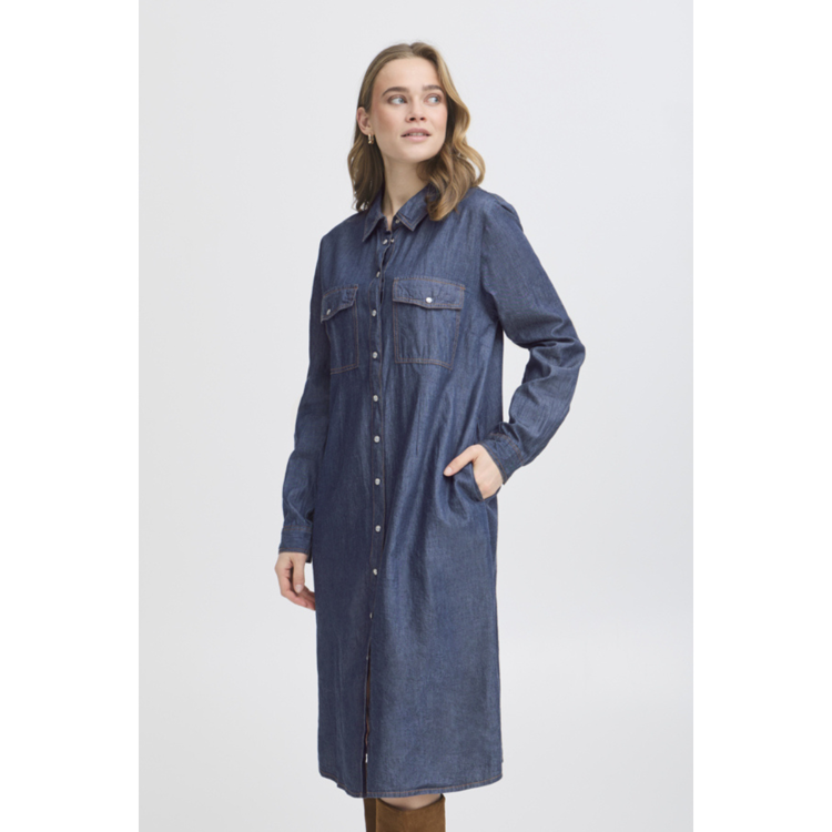 Frlarissa kjole - Raw blue denim