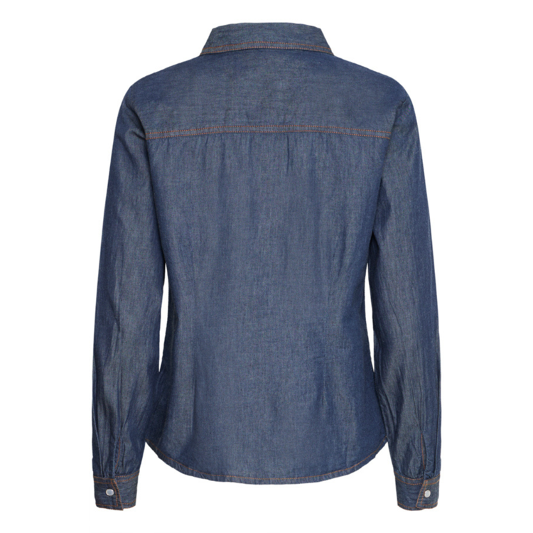Frlarissa skjorte - Raw blue denim