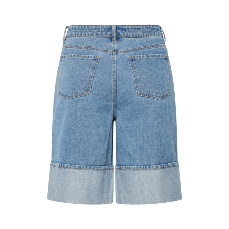 Pcmindy mw shorts - Light blue denim