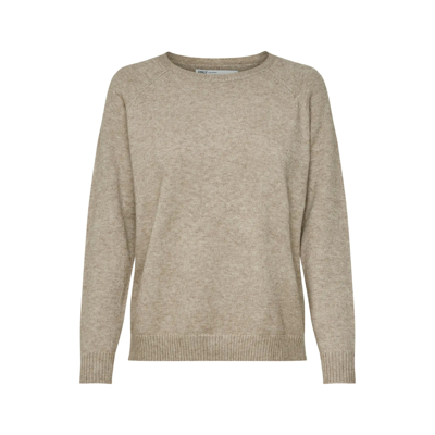 Onllesly strik - Beige/w. melange
