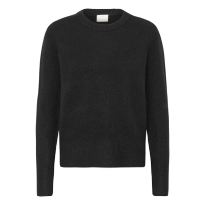 Kaniel strikbluse - Black deep