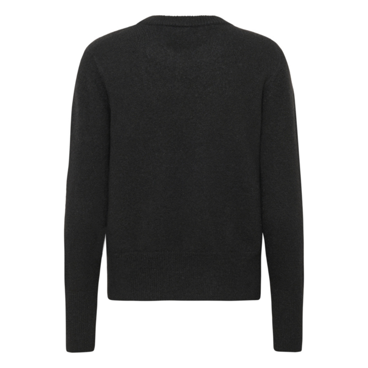 Kaniel strikbluse - Black deep