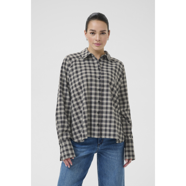 Kaelna skjorte - Black/grey check