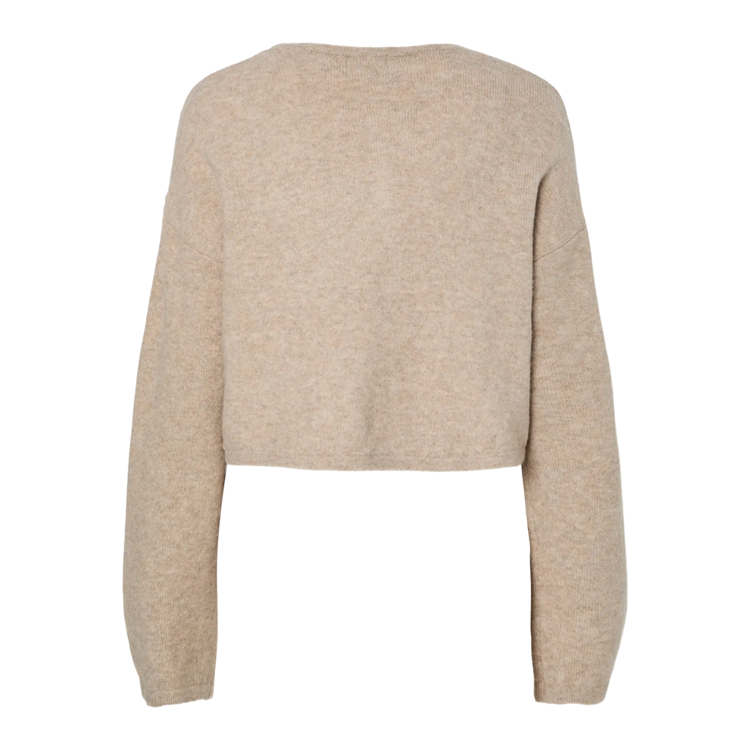 Pcmarcello strik cardigan - Taupe grey