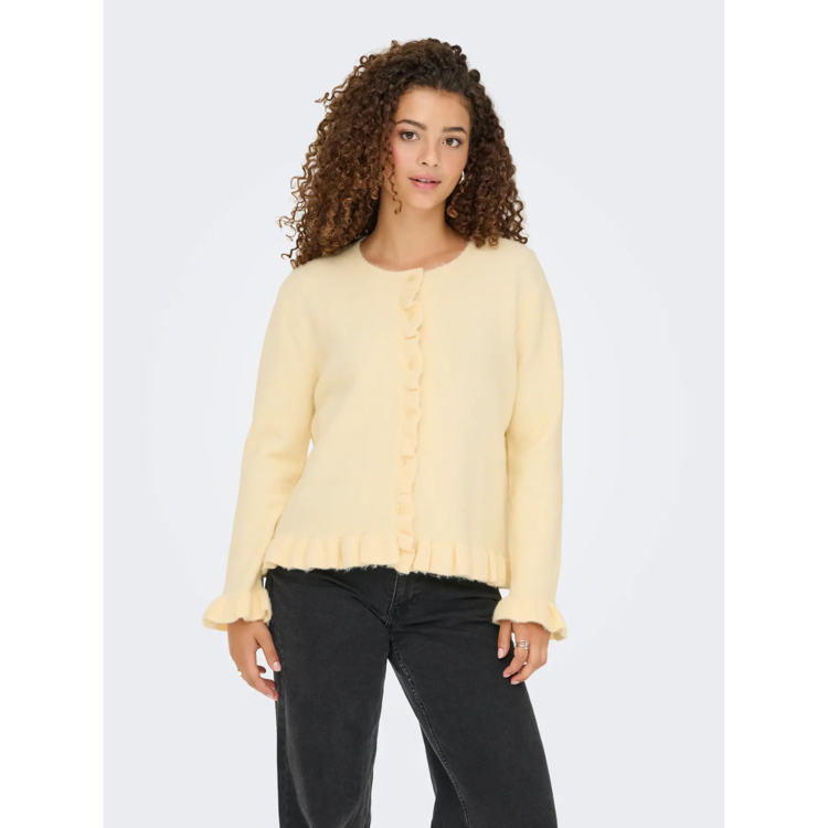 Onlrima strik cardigan - Lemon meringue