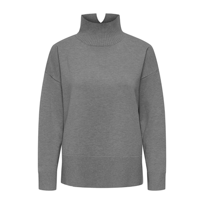 Onlcoco strikbluse - Medium grey melange