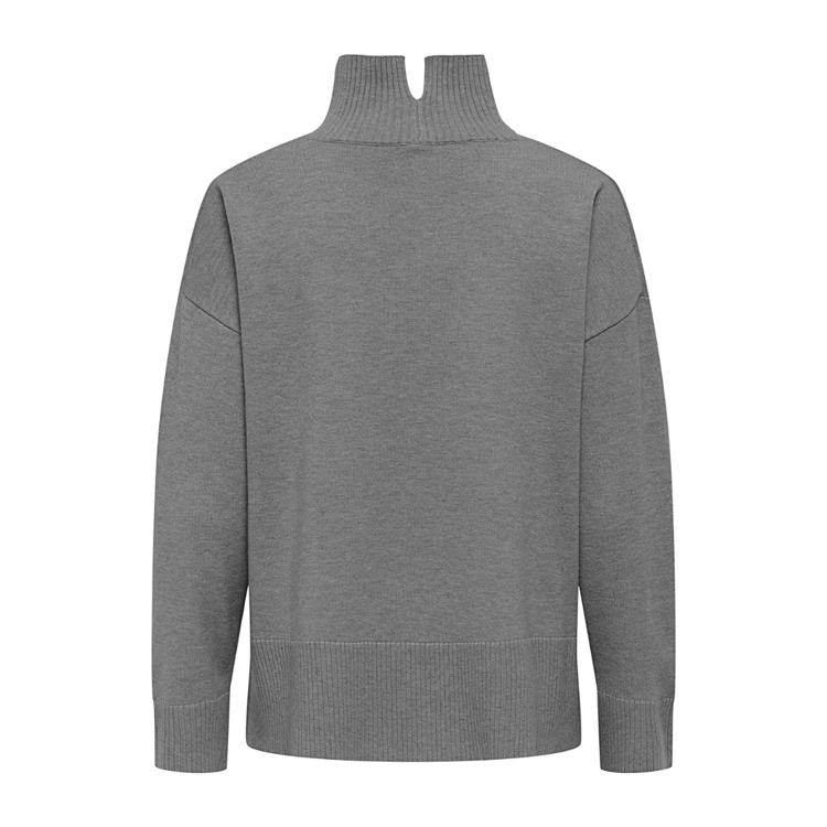 Onlcoco strikbluse - Medium grey melange