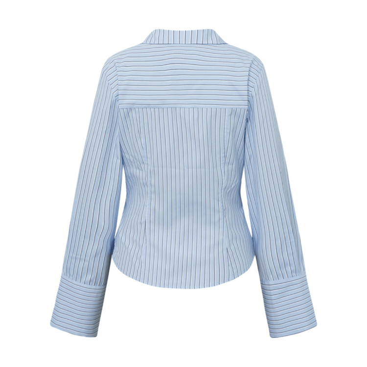 Gerri bluse - Blue navy stripe