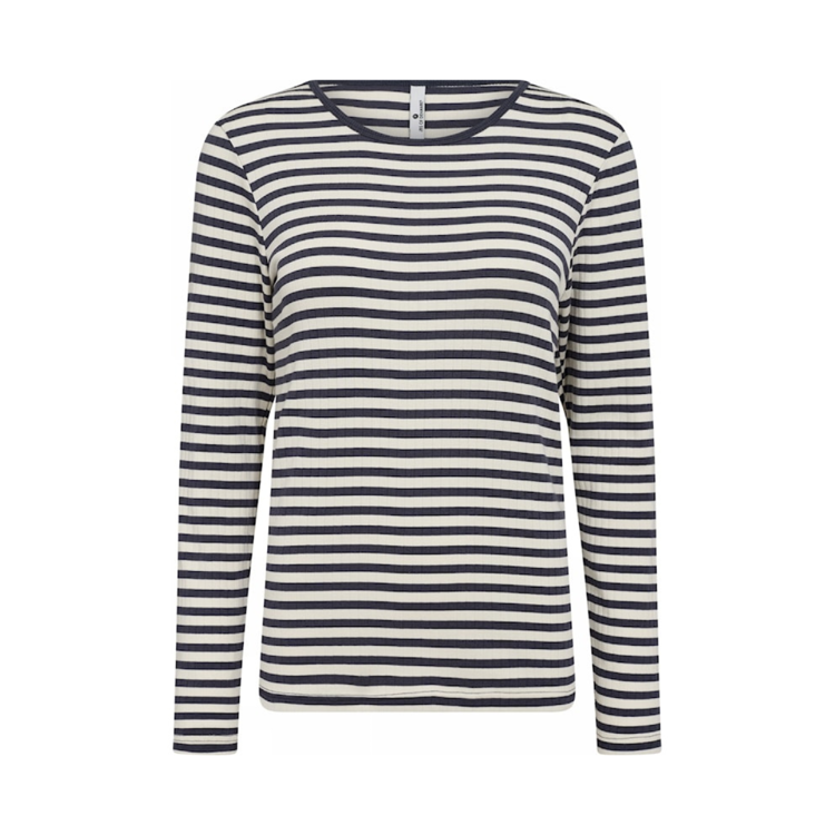 Jbs ribbed bluse - Navy stripes