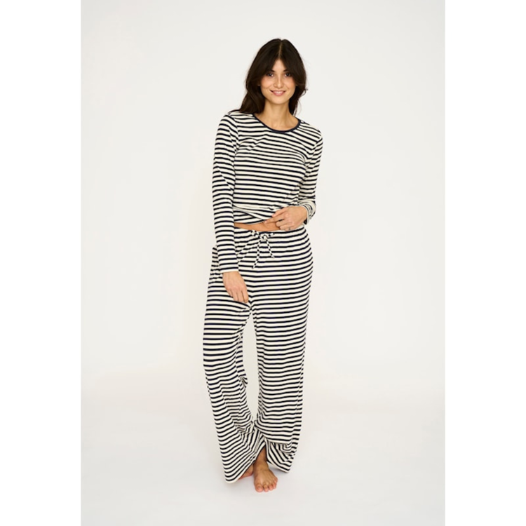 Jbs ribbed bluse - Navy stripes