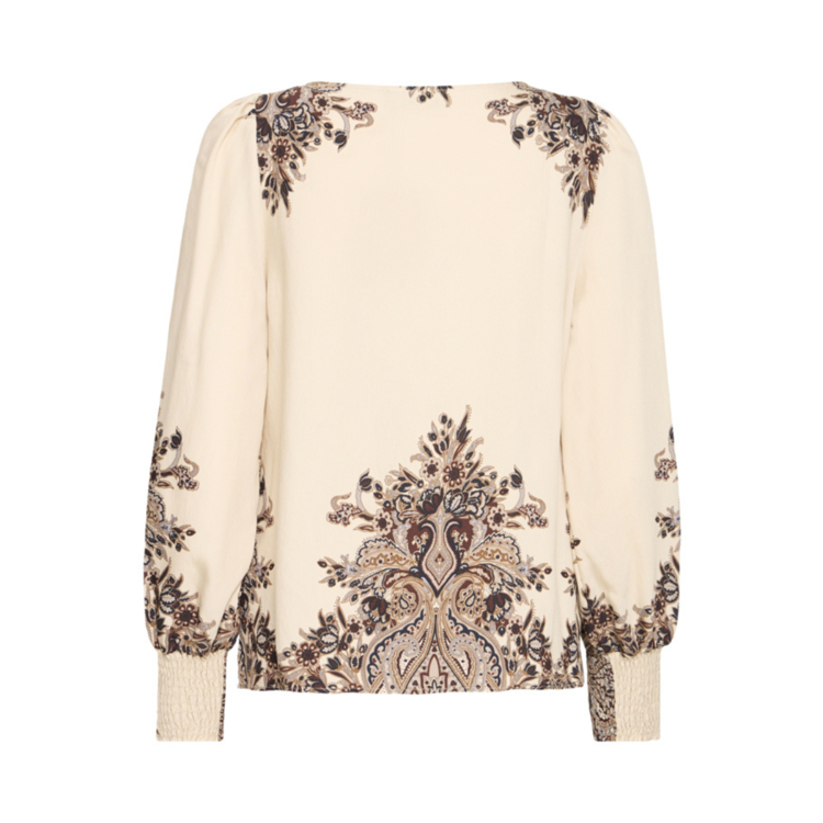 Fradara bluse - Pumicestone paisley