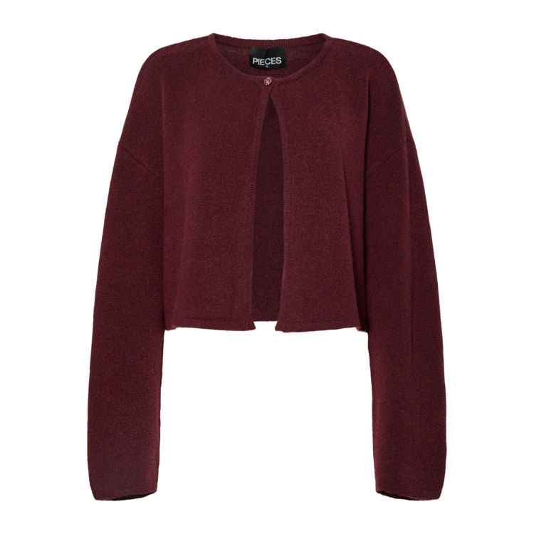 Pcmarcello strik cardigan - Tawny port