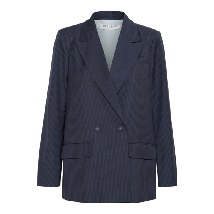 Pzlizette blazer - Dark sapphire pin striped