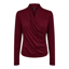 Ea wrap bluse - Bordeaux