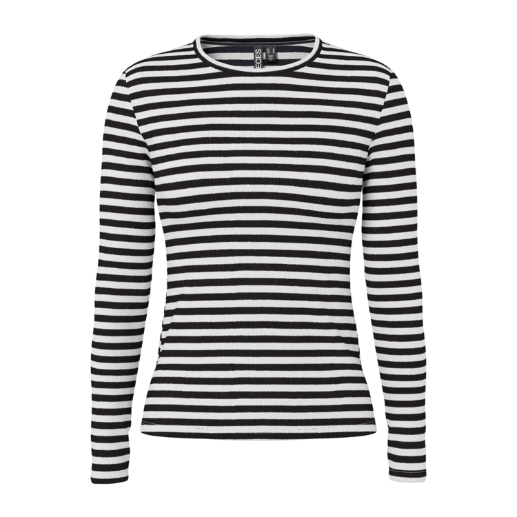 Pcruka bluse - Cloud dancer/black