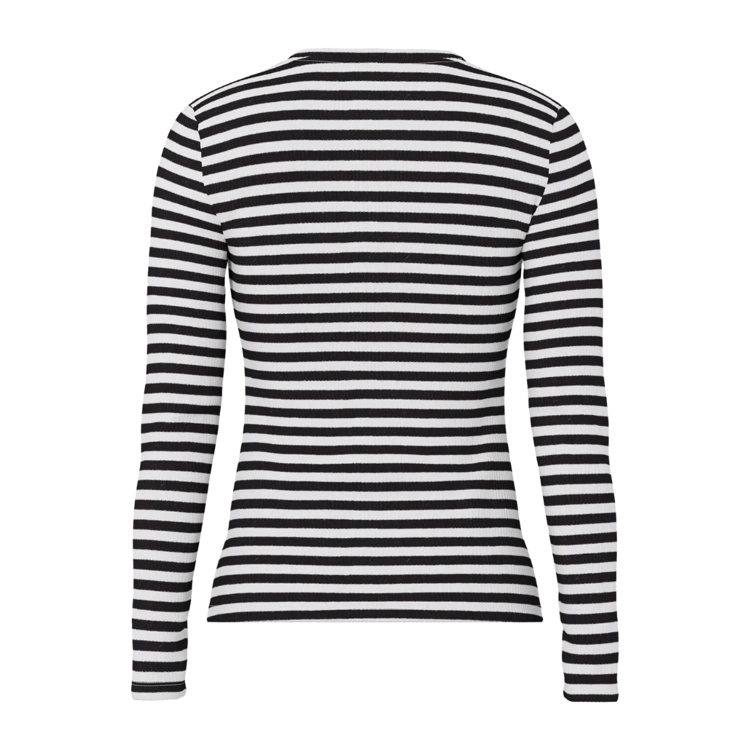 Pcruka bluse - Cloud dancer/black