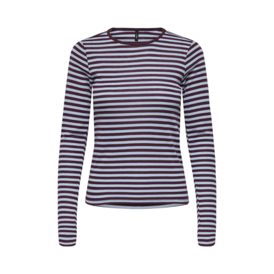 Onlelli bluse - Cabernet/cashmere blue