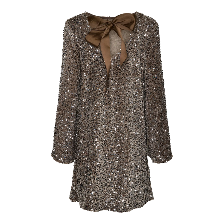 Pckam kjole - Morel/silver seq