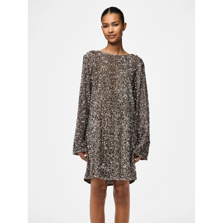 Pckam kjole - Morel/silver seq