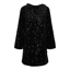 Pckam kjole - Black/black sequins