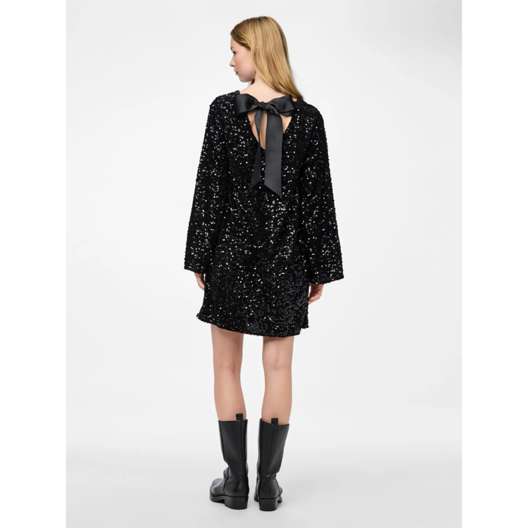 Pckam kjole - Black/black sequins