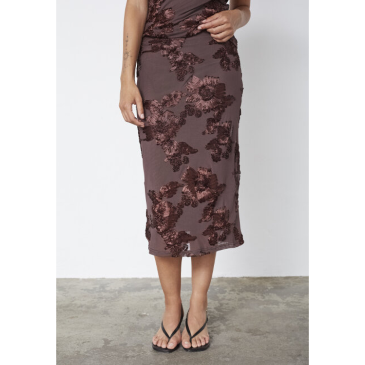 Sis nederdel - Brown/brown