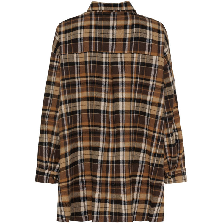 Mdclaureline skjorte - Camel j-tex