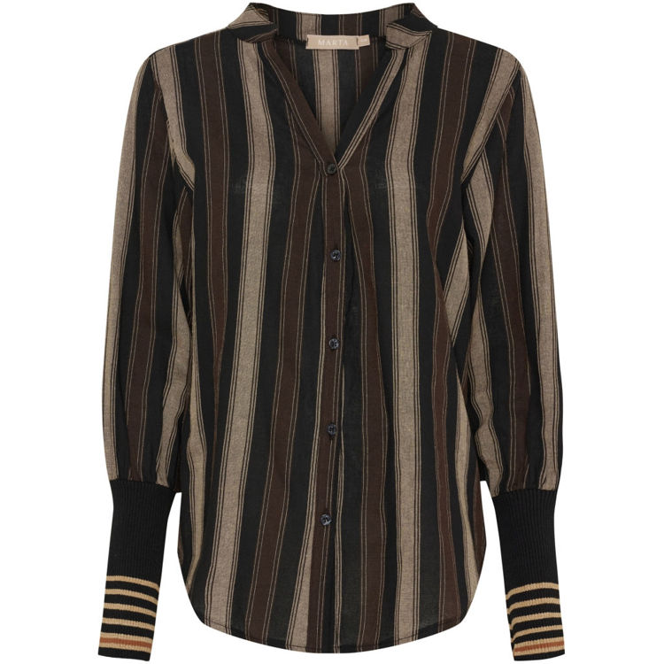 Mdcpeyton skjorte - Black/camello2