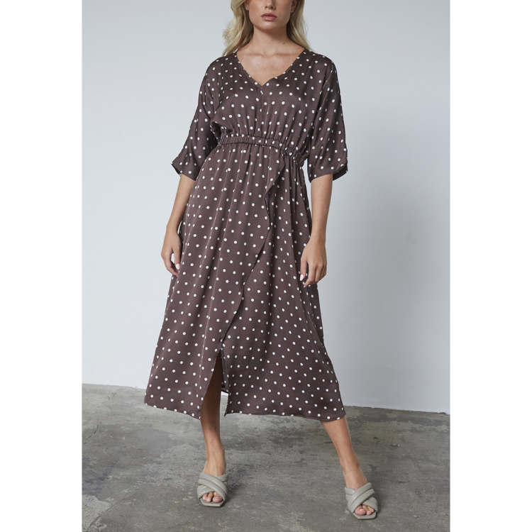 Love1386 kjole - Brown/dot